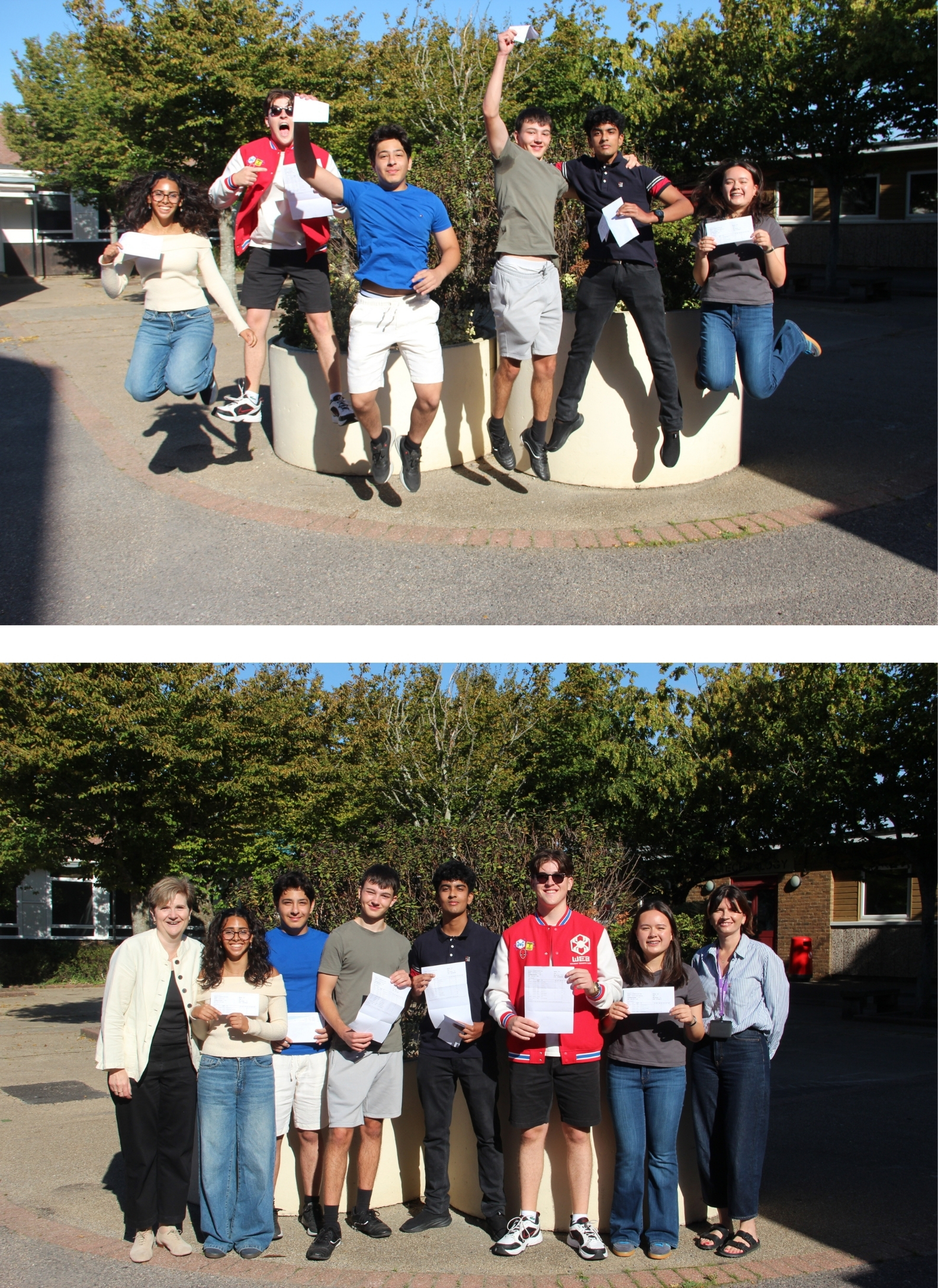 Pupils Celebrate Results
